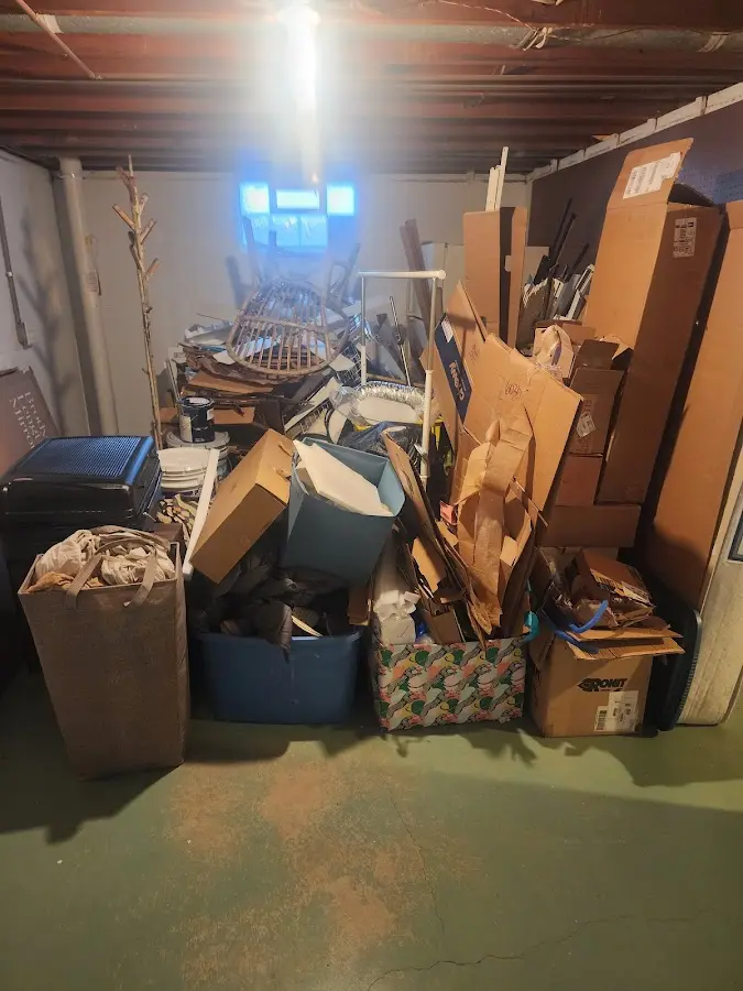 Roll-off dumpster container at job site for Construction Dumpster Rental in Canton